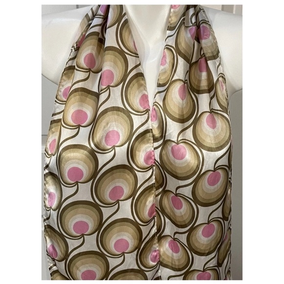 Old Navy Scarf Womens Size Small / Medium Vintage Jan-March 2005 Beige Pink - Picture 8 of 8